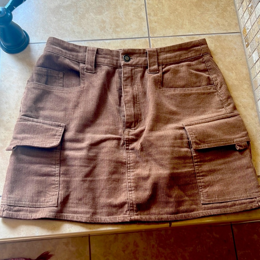 corduroy mini skirt size M